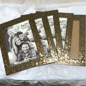 5’7 gold frames set of 5 (13x18cm)